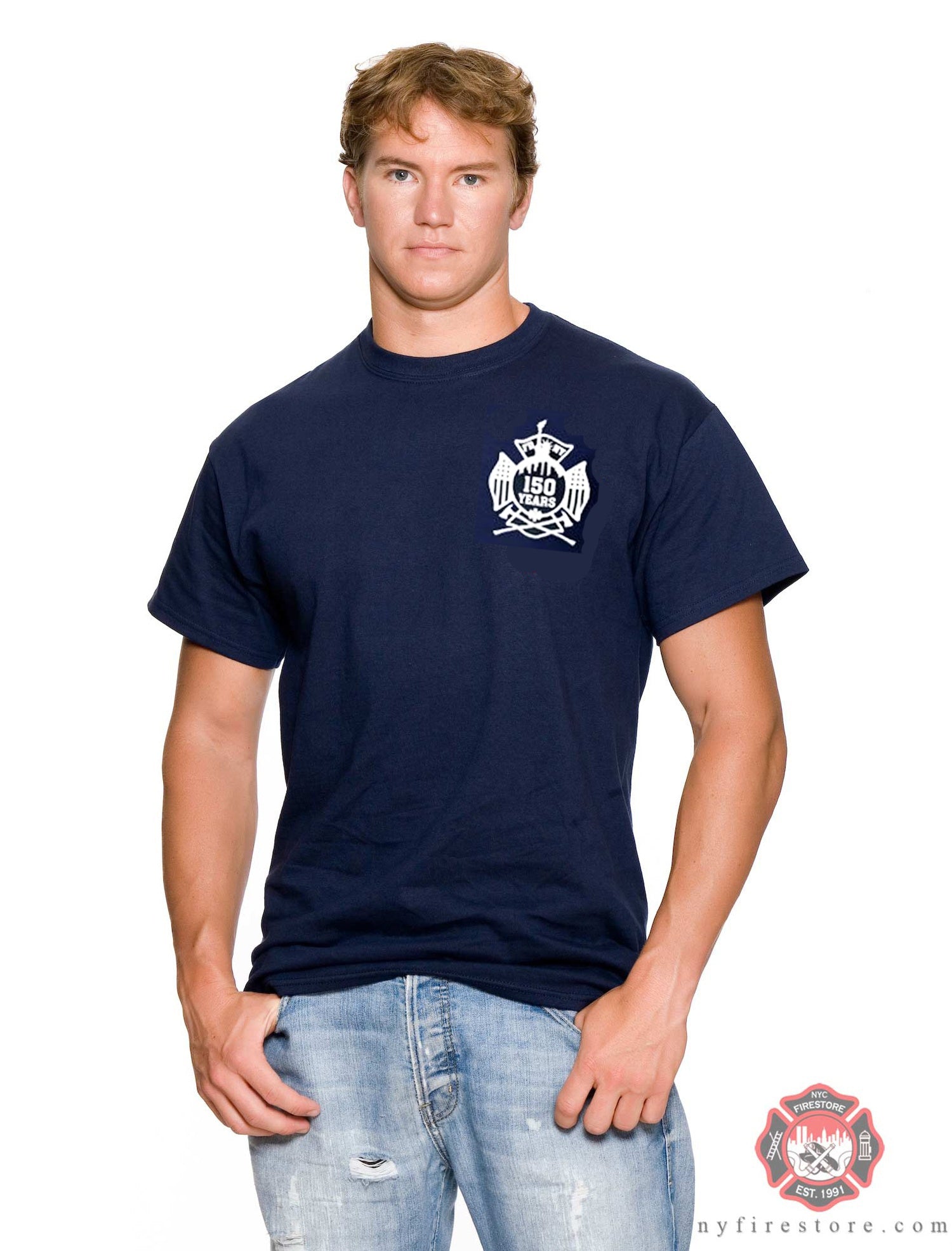 FDNY Long Sleeve Tee Shirt Gray