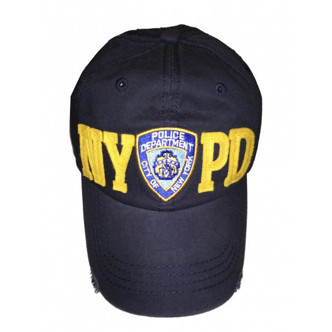 Baseball Hat Cap Embroidered Red FD Blue PD New York NY Yankees Police Fire  NOTE