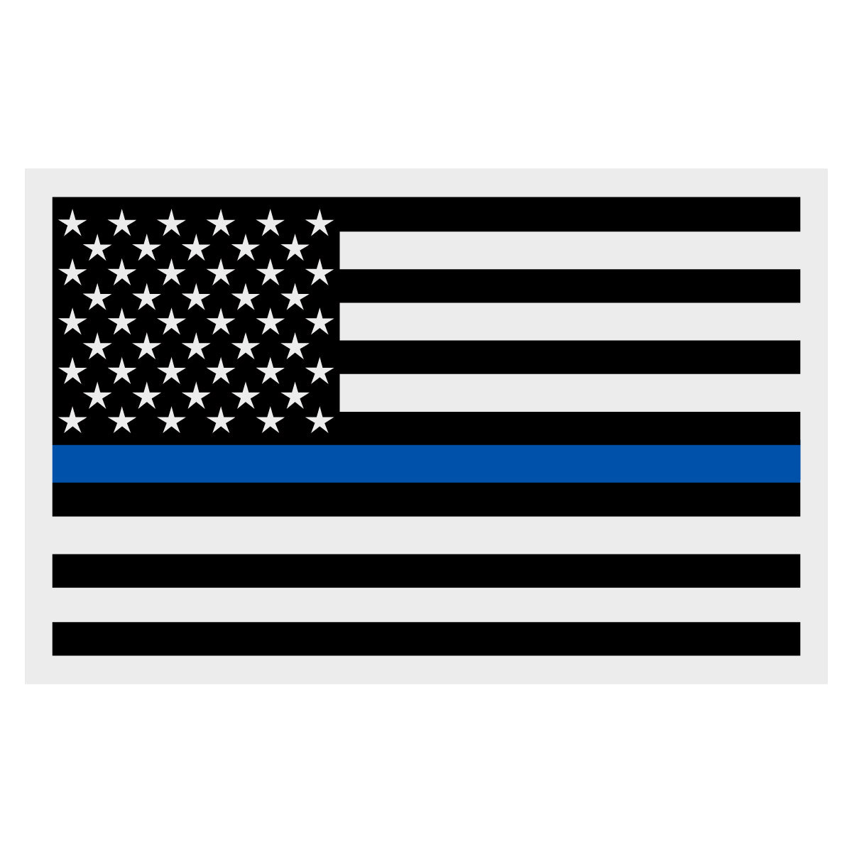 Thin Blue Line American Flag Heart Decal – Tactical Front Liner