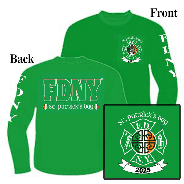 2025 FDNY Saint Patrick's Day Long Sleeve tees