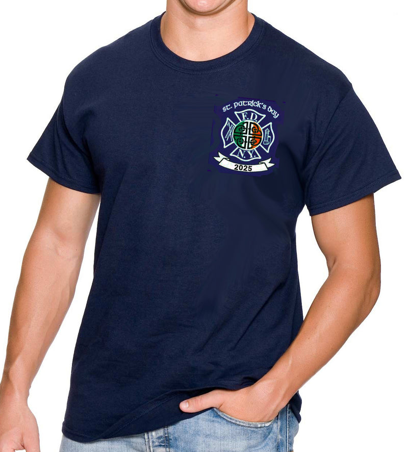 2025 Navy FDNY Saint Patrick's Day Tee