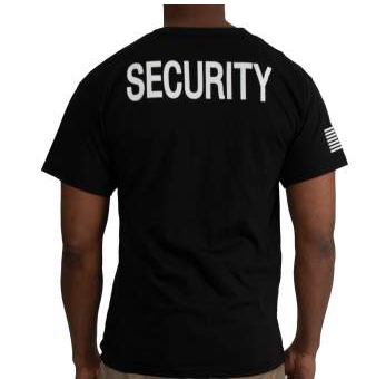 Security 2 Sided Tee w/Arm Print