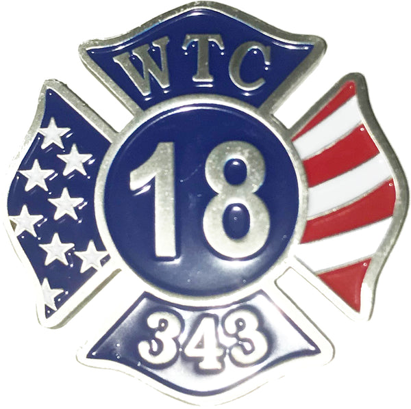 SOLD OUT - 1.75" 18th Anniversary World Trade Center FIRE Memorial Challenge Coin