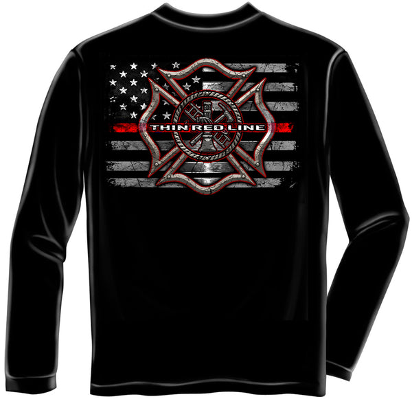 Thin Red Line Long Sleeve Tee